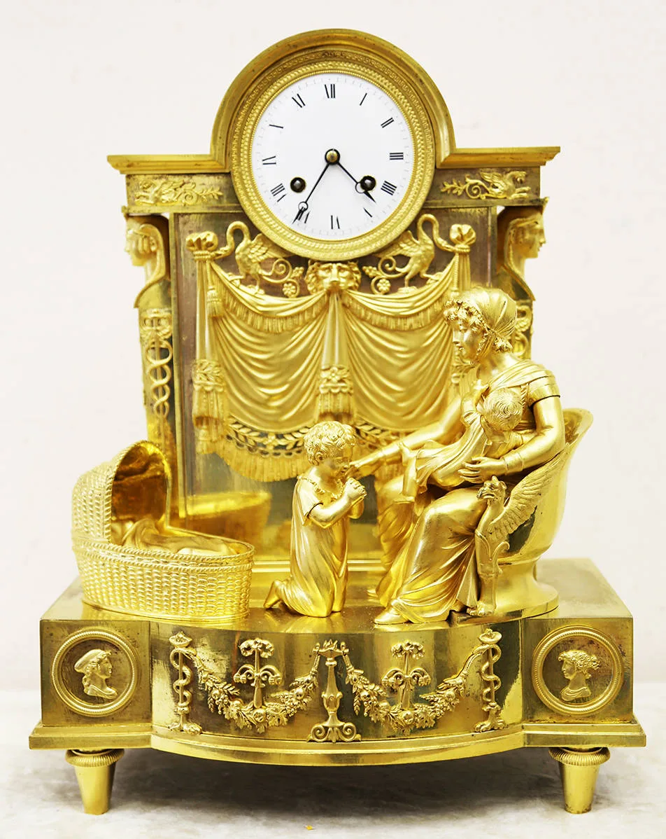 Старинные каминные часы с боем «Молитва перед сном». Начало 1820-х гг.