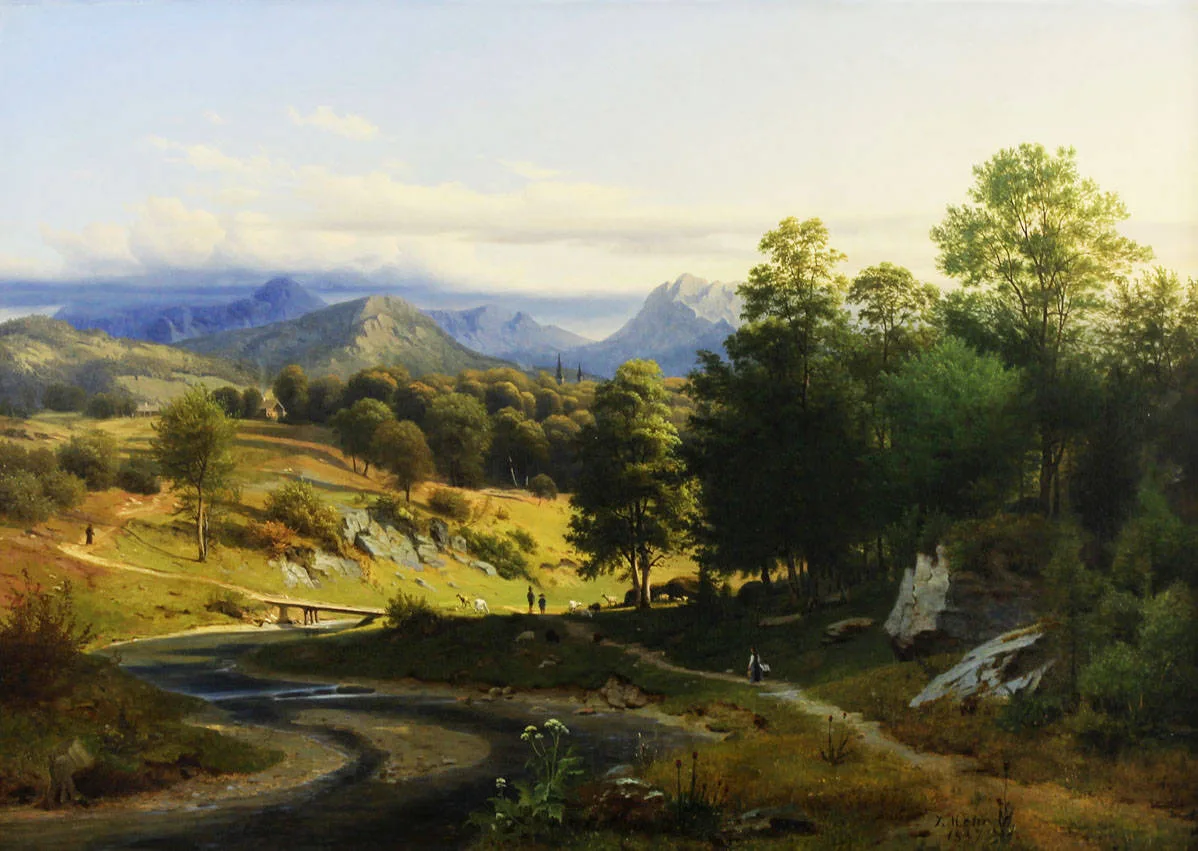 Мор Иоганн (1808-1843) — «Долина в Южном Тироле» 1837г
