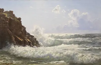 Скалы. Прибой
