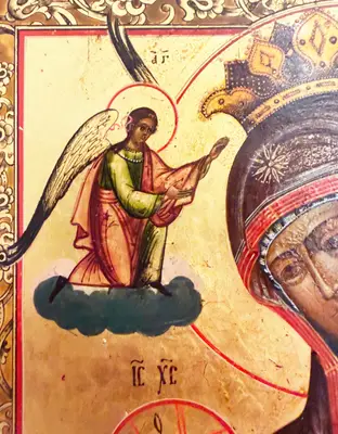 Старинная икона “Богоматерь Млекопетательница” — photo 2