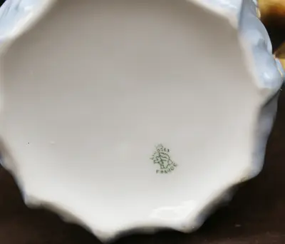 Кофейный сервиз с васильками на 1 персону. Марка фарфора